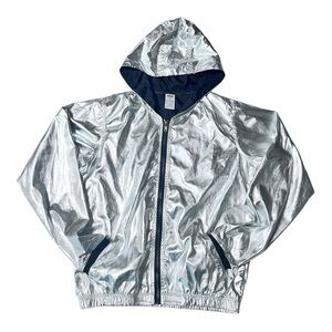 Balera Avant Garde Streetwear Metallic Full Zip Jacket LC Cyber Dance New